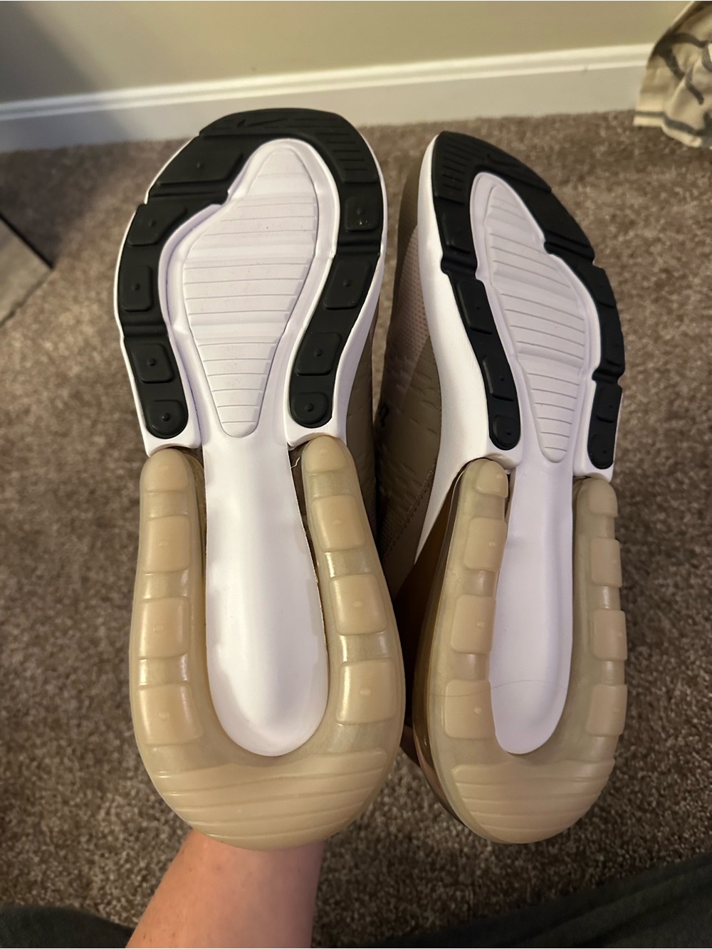 Nike Air Max 270 Men's Sneakers - Taupe Olive Blend - Picture 4 of 5